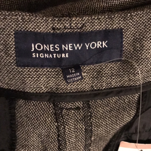 Jones New York Size 12 Women’s dress Pants NWT color Black Multi - Picture 8 of 16